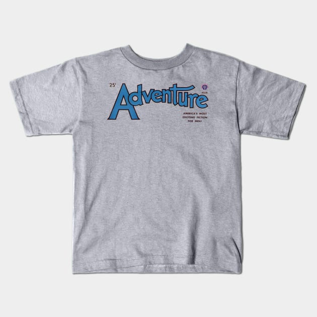 Adventure Magazine Kids T-Shirt by MindsparkCreative